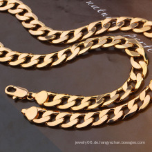 Klassische männliche Figaro Goldüberzug Halskette Schmuck
